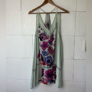 Free People Floral Print Women Dress womens small